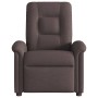 Sillón reclinable de masaje eléctrico tela marrón oscuro by , Armchairs - Ref: Foro24-3303249, Price: 256,67 €, Discount: %
