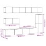 Mueble para TV de pared madera contrachapada artesanal 7 piezas von , TV-Möbel - Ref: Foro24-3329214, Preis: 291,54 €, Rabatt: %