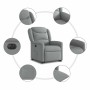 Sillón eléctrico reclinable elevable de tela gris claro von , Sessel - Ref: Foro24-3303214, Preis: 321,38 €, Rabatt: %