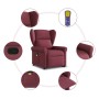 Sillón reclinable de masaje elevable tela rojo tinto von , Sessel - Ref: Foro24-3303387, Preis: 308,33 €, Rabatt: %