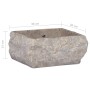 Gray marble sink 30x30x13 cm by vidaXL, Sinks - Ref: Foro24-149176, Price: 143,23 €, Discount: %
