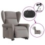 Sillón eléctrico reclinable elevable de tela gris taupe de , Sillones - Ref: Foro24-3303401, Precio: 345,21 €, Descuento: %