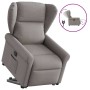 Sillón eléctrico reclinable elevable de tela gris taupe de , Sillones - Ref: Foro24-3303401, Precio: 345,21 €, Descuento: %