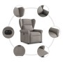 Sillón eléctrico reclinable elevable de tela gris taupe de , Sillones - Ref: Foro24-3303401, Precio: 345,21 €, Descuento: %