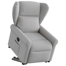 Sillón eléctrico reclinable elevable de tela gris nube by , Armchairs - Ref: Foro24-3303403, Price: 321,65 €, Discount: %