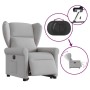 Sillón eléctrico reclinable elevable de tela gris nube by , Armchairs - Ref: Foro24-3303403, Price: 321,65 €, Discount: %