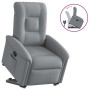 Sillón reclinable elevable de tela gris claro de , Sillones - Ref: Foro24-3303254, Precio: 261,18 €