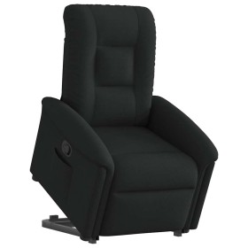 Sillón reclinable elevable tela negro by , Armchairs - Ref: Foro24-3303256, Price: 260,09 €, Discount: %