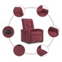 Sillón eléctrico reclinable elevable de tela rojo tinto von , Sessel - Ref: Foro24-3303277, Preis: 320,67 €, Rabatt: %