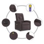Sillón masaje eléctrico reclinable elevable tela marrón oscuro von , Sessel - Ref: Foro24-3303289, Preis: 344,87 €, Rabatt: %