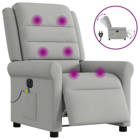 Sillón reclinable de masaje eléctrico tela gris nube von , Sessel - Ref: Foro24-3303313, Preis: 244,32 €, Rabatt: %