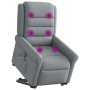 Sillón de masaje reclinable de pie de tela gris claro by , Armchairs - Ref: Foro24-3303324, Price: 283,91 €, Discount: %
