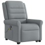 Sillón de masaje reclinable de pie de tela gris claro by , Armchairs - Ref: Foro24-3303324, Price: 283,91 €, Discount: %