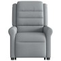 Sillón de masaje reclinable de pie de tela gris claro by , Armchairs - Ref: Foro24-3303324, Price: 283,91 €, Discount: %