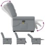 Sillón de masaje reclinable de pie de tela gris claro by , Armchairs - Ref: Foro24-3303324, Price: 283,91 €, Discount: %