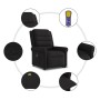 Sillón reclinable de masaje elevable tela negro von , Sessel - Ref: Foro24-3303326, Preis: 296,39 €, Rabatt: %