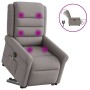 Sillón de masaje eléctrico reclinable elevable tela taupé de , Sillones - Ref: Foro24-3303351, Precio: 326,07 €
