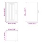 Armario de pared cocina Lucca madera contrachapada gris sonoma von , Küchenschränke - Ref: Foro24-853783, Preis: 48,46 €, Rab...
