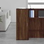 Armario de madera de ingeniería marrón roble 40x45x103,5 cm von , Schließfächer und Lagerschränke - Ref: Foro24-859039, Preis...