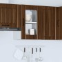 Armario de pared para cocina puerta cristal Lucca roble marrón von , Küchenschränke - Ref: Foro24-853774, Preis: 58,96 €, Rab...