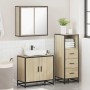 Set de muebles de baño 3 pzas madera contrachapada roble Sonoma de , Muebles de baño - Ref: Foro24-3301006, Precio: 213,06 €,...