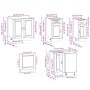 Mueble de cocina Porto blanco 11 piezas madera contrachapada de , Armarios de cocina - Ref: Foro24-3314961, Precio: 725,50 €,...