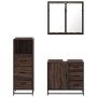 Set de muebles baño 3 pzas madera contrachapada roble marrón von , Badezimmermöbel - Ref: Foro24-3301019, Preis: 246,26 €, Ra...
