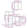 Set de muebles baño 3 pzas madera contrachapada roble marrón von , Badezimmermöbel - Ref: Foro24-3301019, Preis: 246,26 €, Ra...