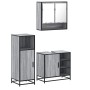 Set de muebles de baño 3 pzas madera contrachapada gris sonoma by , Bathroom furniture - Ref: Foro24-3300998, Price: 228,71 €...