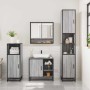 Set de muebles de baño 3 pzas madera contrachapada gris sonoma by , Bathroom furniture - Ref: Foro24-3300998, Price: 228,71 €...