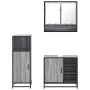 Set de muebles de baño 3 pzas madera contrachapada gris sonoma by , Bathroom furniture - Ref: Foro24-3300998, Price: 228,71 €...