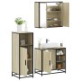 Set de muebles de baño 3 pzas madera contrachapada roble Sonoma by , Bathroom furniture - Ref: Foro24-3300966, Price: 211,37 ...