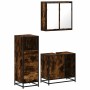 Set de muebles baño 3 pzas madera contrachapada roble ahumado von , Badezimmermöbel - Ref: Foro24-3301027, Preis: 236,89 €, R...