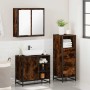 Set de muebles baño 3 pzas madera contrachapada roble ahumado von , Badezimmermöbel - Ref: Foro24-3301027, Preis: 236,89 €, R...