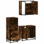Set de muebles baño 3 pzas madera contrachapada roble ahumado von , Badezimmermöbel - Ref: Foro24-3301027, Preis: 236,89 €, R...
