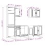 Mueble de cocina Kalmar blanco 7 piezas madera contrachapada von , Küchenschränke - Ref: Foro24-3314781, Preis: 595,74 €, Rab...