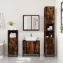 Set de muebles baño 3 pzas madera contrachapada roble ahumado von , Badezimmermöbel - Ref: Foro24-3300947, Preis: 200,53 €, R...
