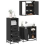 Juego de muebles de baño 3 pzas madera contrachapada negro de , Muebles de baño - Ref: Foro24-3301025, Precio: 248,47 €
