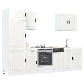 Mueble cocina Kalmar blanco de alto brillo 7 pzas von , Küchenschränke - Ref: Foro24-3314783, Preis: 644,31 €, Rabatt: %