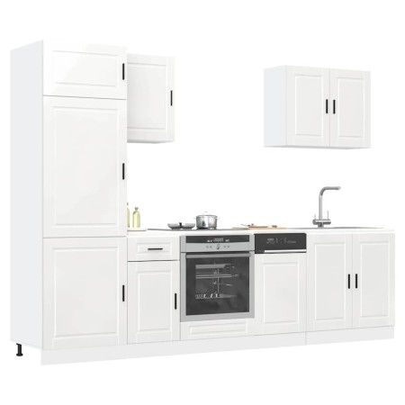 Mueble cocina Kalmar blanco de alto brillo 7 pzas von , Küchenschränke - Ref: Foro24-3314783, Preis: 644,31 €, Rabatt: %