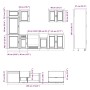 Mueble cocina Kalmar blanco de alto brillo 7 pzas von , Küchenschränke - Ref: Foro24-3314783, Preis: 644,31 €, Rabatt: %