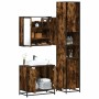 Set de muebles baño 3 pzas madera contrachapada roble ahumado by , Bathroom furniture - Ref: Foro24-3301067, Price: 267,70 €,...