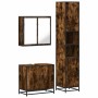 Set de muebles baño 3 pzas madera contrachapada roble ahumado by , Bathroom furniture - Ref: Foro24-3301067, Price: 267,70 €,...