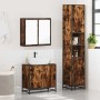 Set de muebles baño 3 pzas madera contrachapada roble ahumado by , Bathroom furniture - Ref: Foro24-3301067, Price: 267,70 €,...