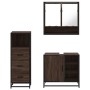 Set de muebles baño 3 pzas madera contrachapada roble marrón von , Badezimmermöbel - Ref: Foro24-3301059, Preis: 240,04 €, Ra...
