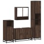 Set de muebles baño 4 pzas madera contrachapada roble marrón by , Bathroom furniture - Ref: Foro24-3301224, Price: 409,77 €, ...