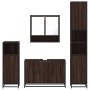 Set de muebles baño 4 pzas madera contrachapada roble marrón by , Bathroom furniture - Ref: Foro24-3301224, Price: 409,77 €, ...