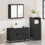 Juego de muebles de baño 3 pzas madera contrachapada negro de , Muebles de baño - Ref: Foro24-3301010, Precio: 257,94 €