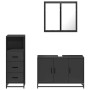 Juego de muebles de baño 3 pzas madera contrachapada negro von , Badezimmermöbel - Ref: Foro24-3301010, Preis: 253,83 €, Raba...