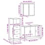 Juego de muebles de baño 3 pzas madera contrachapada negro von , Badezimmermöbel - Ref: Foro24-3301010, Preis: 253,83 €, Raba...